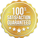 100% satisfaction guaranteed banner